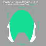 Second generation separate LED neon sign dark green silicone neon tubes 6mm Regular Style