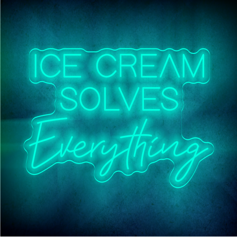 Custom ice-cream LED lighting flex neon sign ice-cream LED Sign