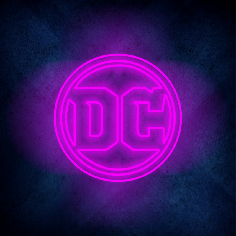 Custom DC logo lighting flex neon sign DC logo LED Sign