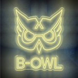 Custom  B-OWL  lighting flex neon sign  B-OWL  LED Sign