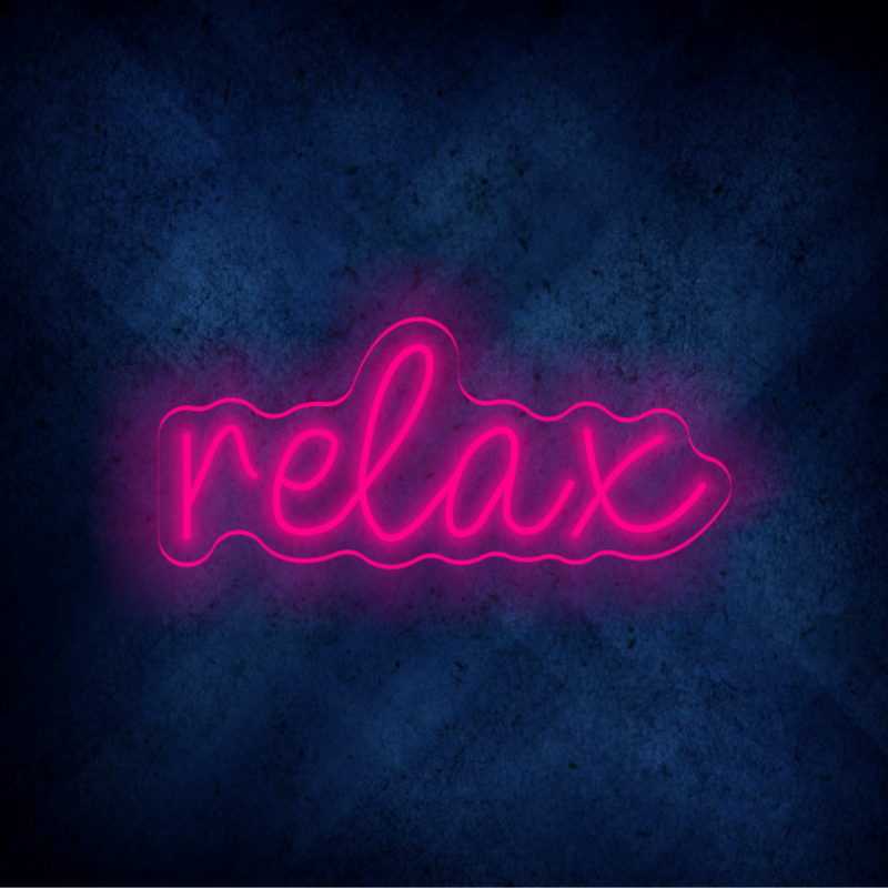 Custom Relax LED lighting flex neon sign RELAX LED Sign