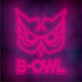 Custom  B-OWL  lighting flex neon sign  B-OWL  LED Sign