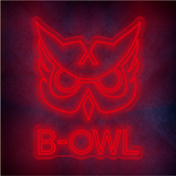 Custom  B-OWL  lighting flex neon sign  B-OWL  LED Sign