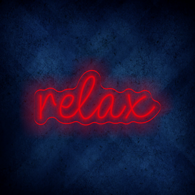 Custom Relax LED lighting flex neon sign RELAX LED Sign