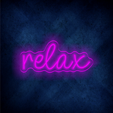 Custom Relax LED lighting flex neon sign RELAX LED Sign