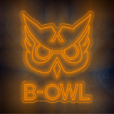 Custom  B-OWL  lighting flex neon sign  B-OWL  LED Sign