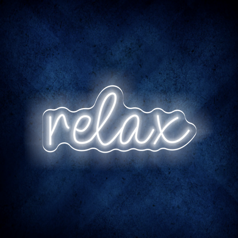 Custom Relax LED lighting flex neon sign RELAX LED Sign