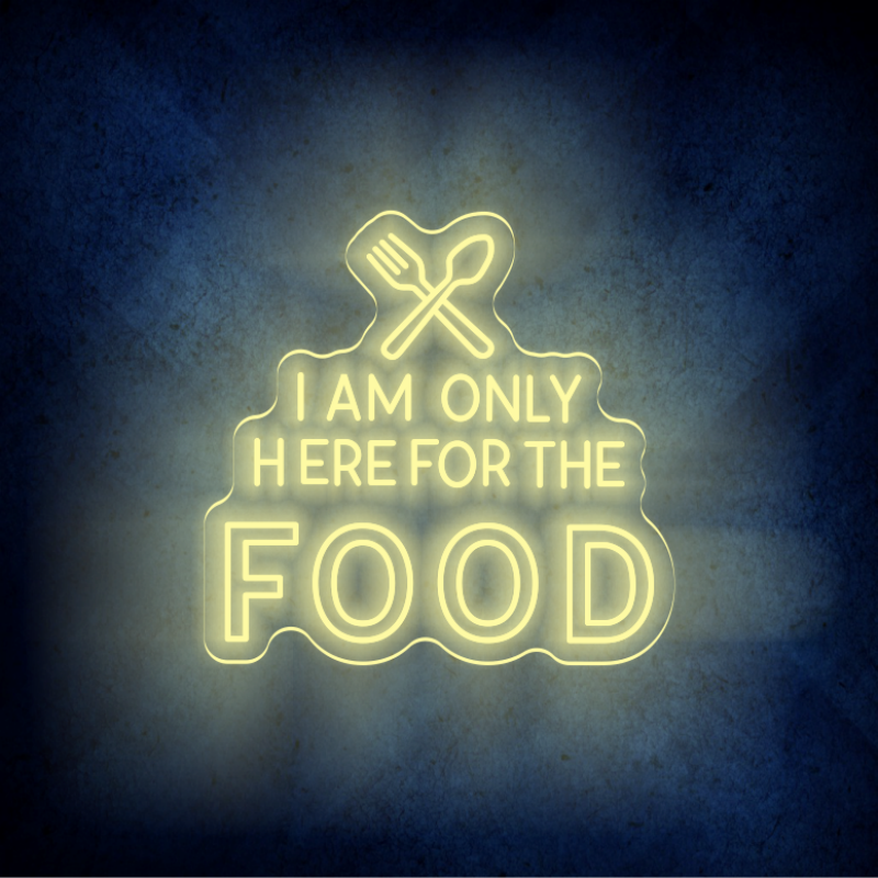 Custom FOOD lighting flex neon sign FOOD LED Sign