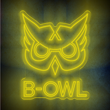 Custom  B-OWL  lighting flex neon sign  B-OWL  LED Sign