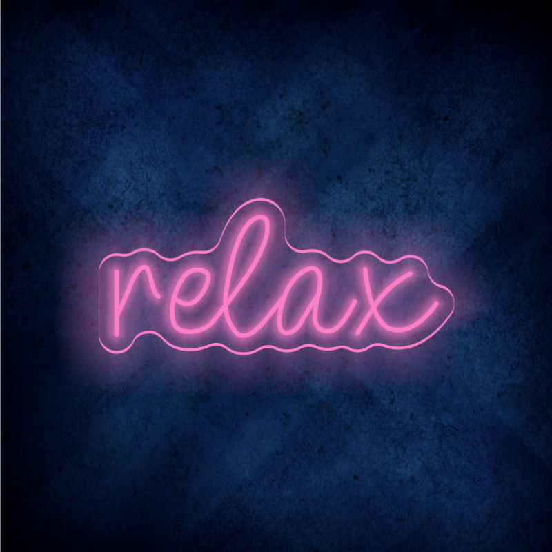 Custom Relax LED lighting flex neon sign RELAX LED Sign