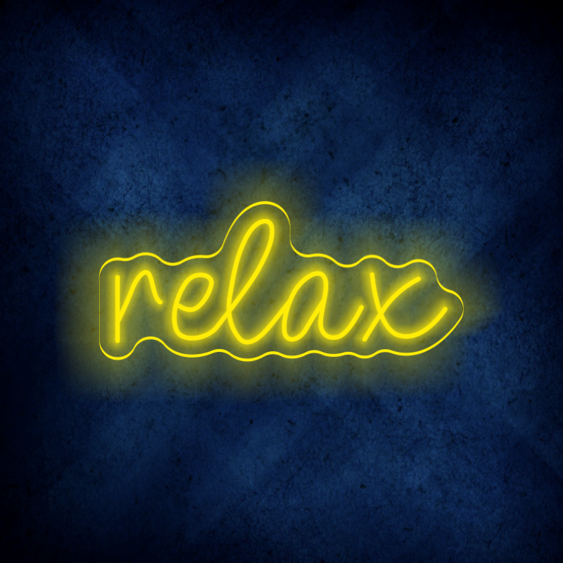 Custom Relax LED lighting flex neon sign RELAX LED Sign