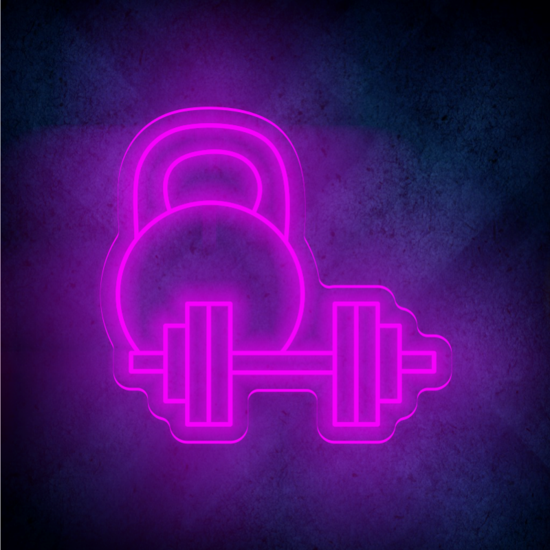 Dumbbell  LED neon sign