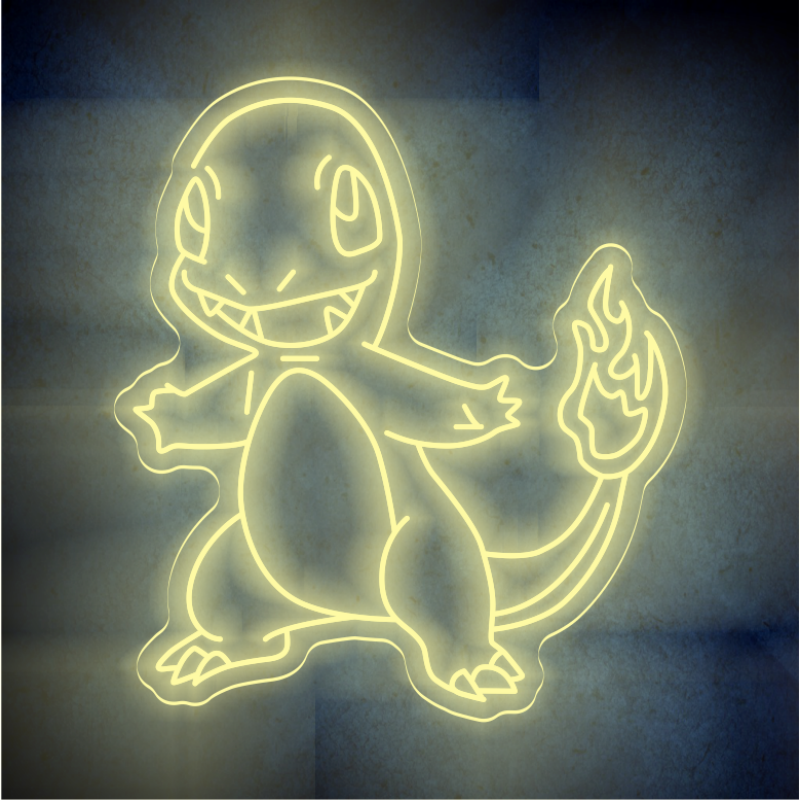 Custom Charmander lighting flex neon sign Charmander LED Sign