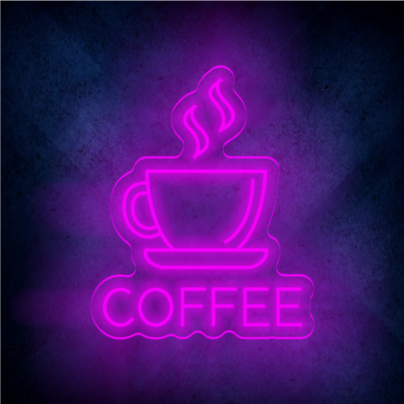 Custom Coffee LED lighting flex neon sign Coffee LED Sign