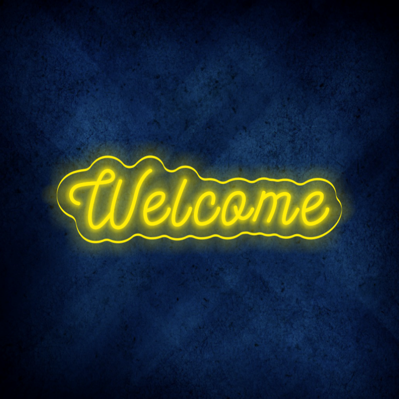 Custom Welcome LED lighting flex neon sign Welcome LED Sign