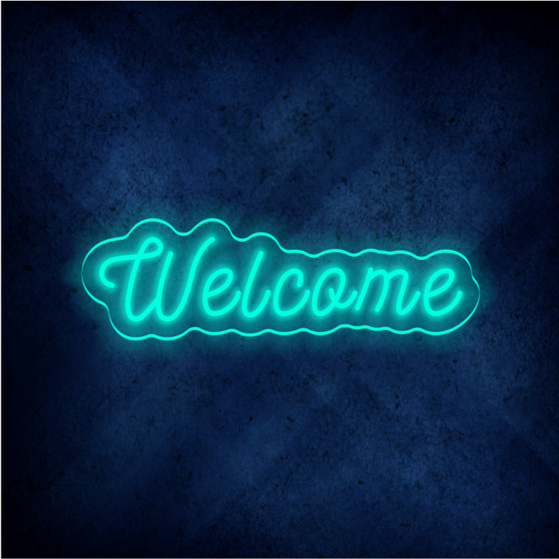 Custom Welcome LED lighting flex neon sign Welcome LED Sign