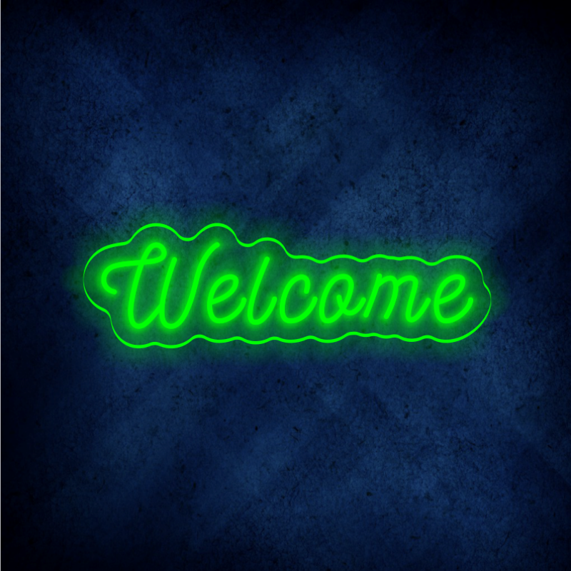 Custom Welcome LED lighting flex neon sign Welcome LED Sign