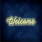 Custom Welcome LED lighting flex neon sign Welcome LED Sign