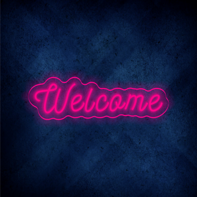 Custom Welcome LED lighting flex neon sign Welcome LED Sign