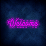 Custom Welcome LED lighting flex neon sign Welcome LED Sign