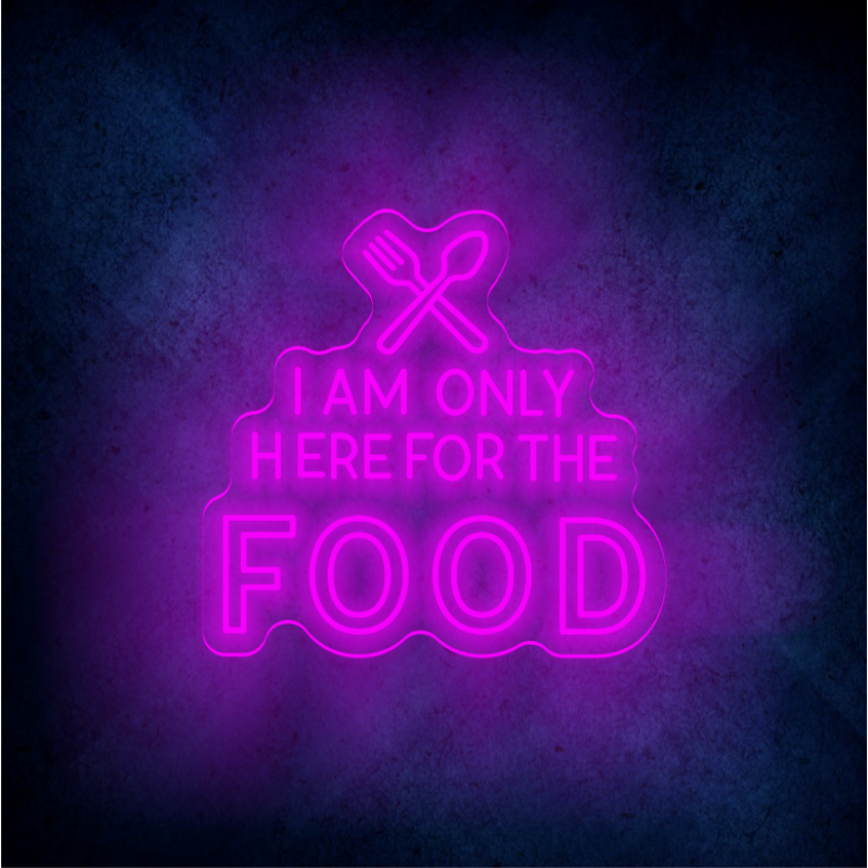 Custom FOOD lighting flex neon sign FOOD LED Sign