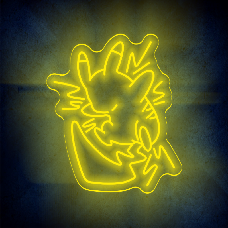 Custom Pokemon Pikachu lighting flex neon sign Pokemon Pikachu LED Sign