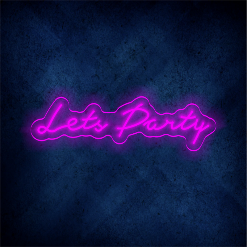 Custom PARTY LED lighting flex neon sign PARTY LED Sign