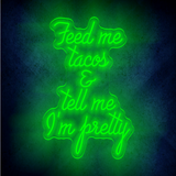 I'm pretty  neon sign