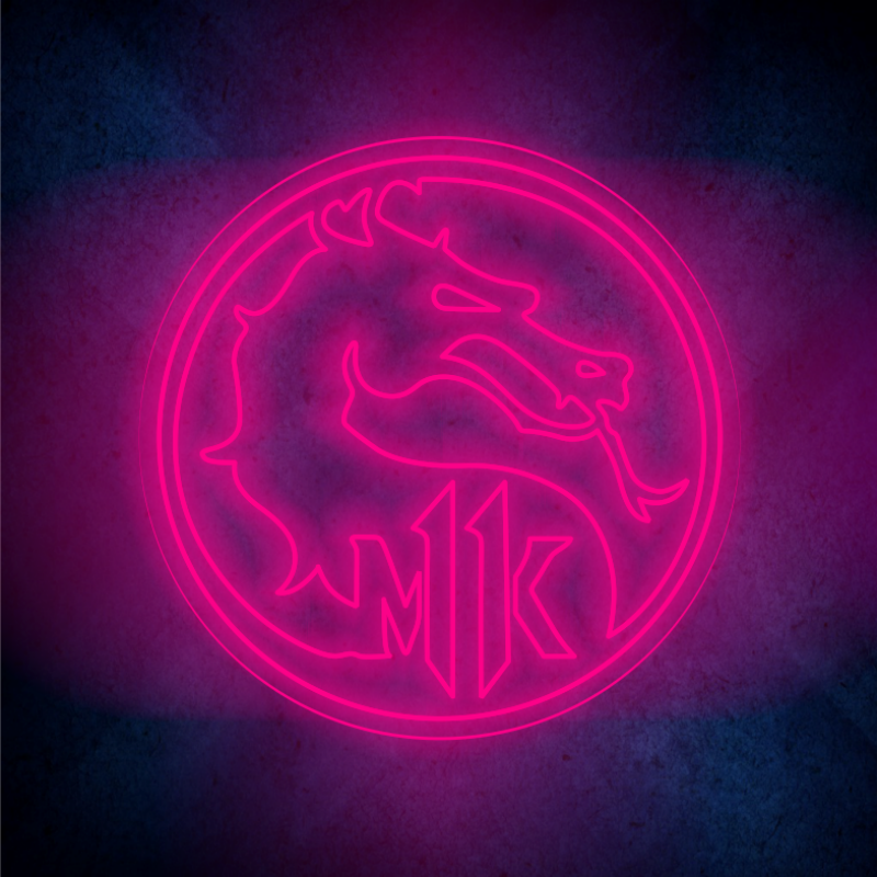 Custom MK Dragon LED lighting flex neon sign  MK Dragon LED Sign