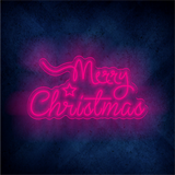 Custom Merry Chirstmas LED lighting flex neon sign Merry Chirstmas LED Sign