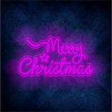 Custom Merry Chirstmas LED lighting flex neon sign Merry Chirstmas LED Sign