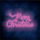 Custom Merry Chirstmas LED lighting flex neon sign Merry Chirstmas LED Sign