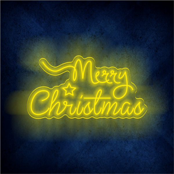 Custom Merry Chirstmas LED lighting flex neon sign Merry Chirstmas LED Sign