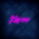 Custom Kiss me LED lighting flex neon sign Kiss me LED Sign