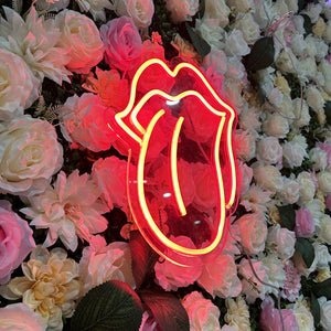 Custom Tongue lighting flex neon sign Tongue LED Sign