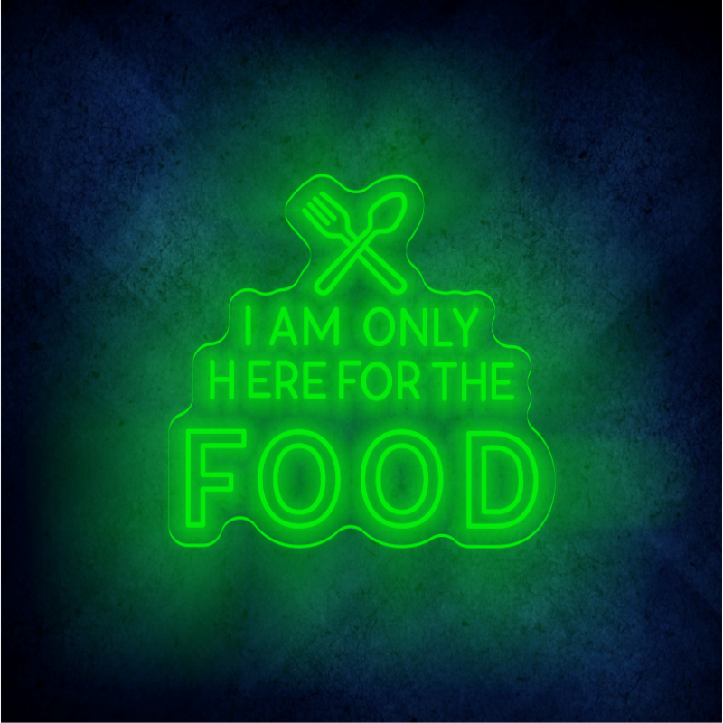 Custom FOOD lighting flex neon sign FOOD LED Sign