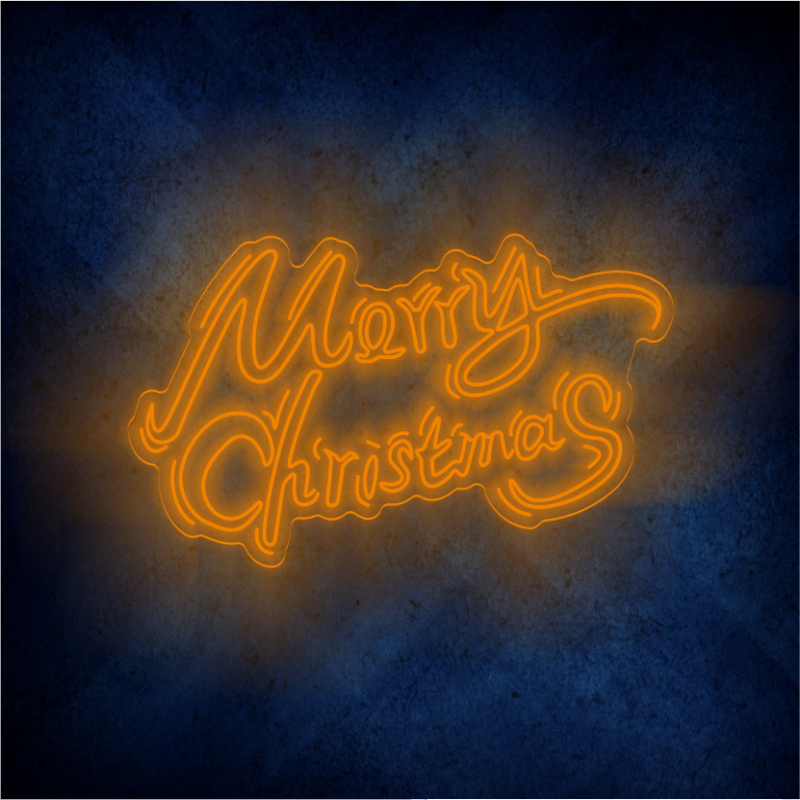 Custom Merry Chirstmas LED lighting flex neon sign Merry Chirstmas LED Sign