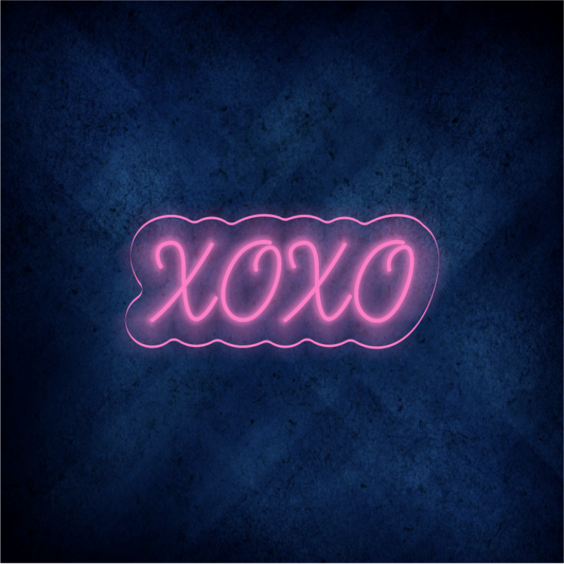 Custom XOXO LED lighting flex neon sign XOXO LED Sign