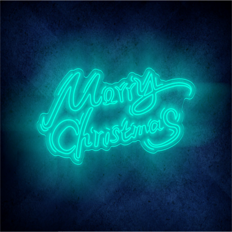 Custom Merry Chirstmas LED lighting flex neon sign Merry Chirstmas LED Sign