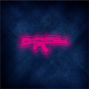 Custom Gun LED lighting flex neon sign Gun LED Sign