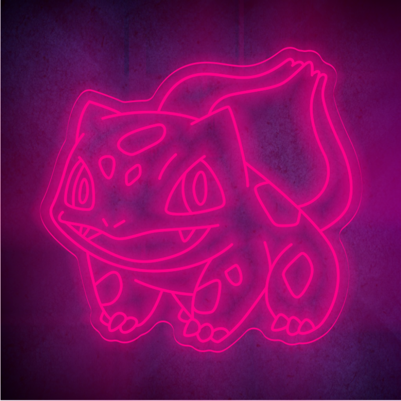 Custom Bulbasaur lighting flex neon sign Bulbasaur LED Sign