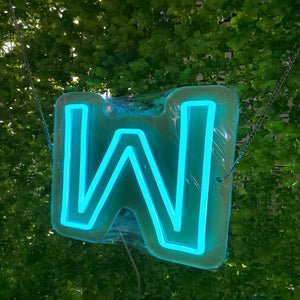 Custom W lighting flex neon sign W LED Sign