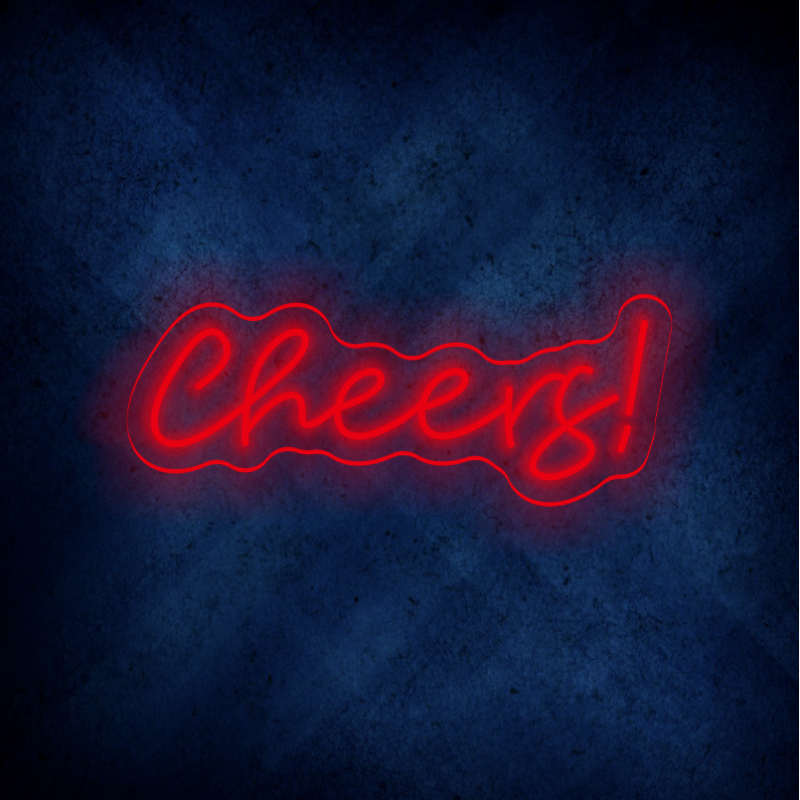 Custom Cheers LED lighting flex neon sign Cheers LED Sign