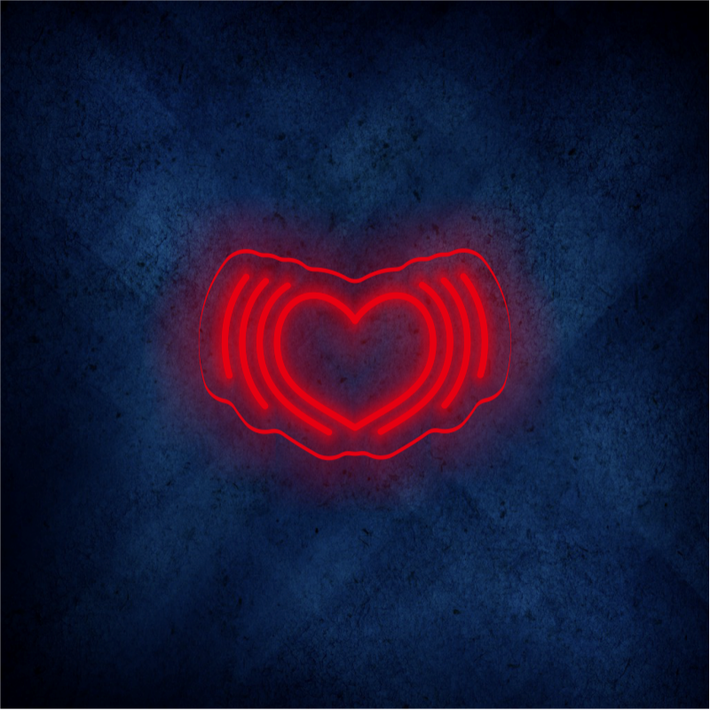 Custom heart LED lighting flex neon sign heart LED Sign