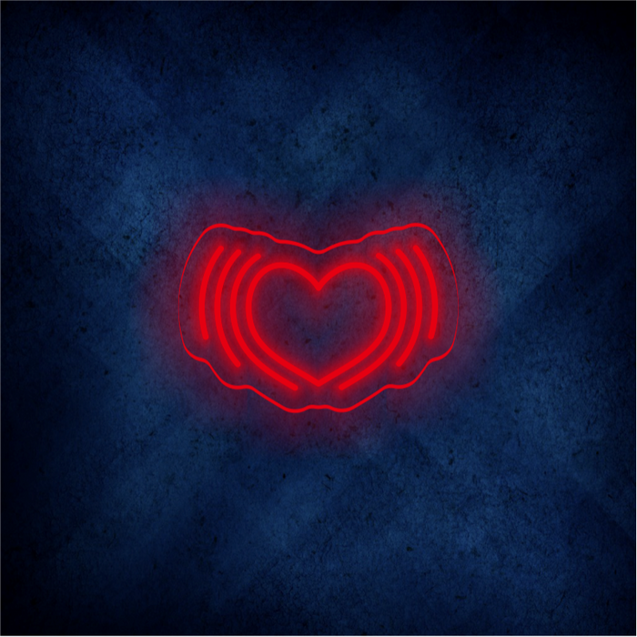 Custom heart LED lighting flex neon sign heart LED Sign