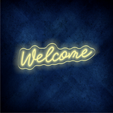 Custom Welcome  LED lighting flex neon sign Welcome  LED Sign