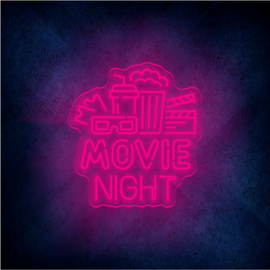 Custom MOVIE NIGHT LED lighting flex neon sign