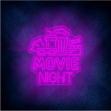 Custom MOVIE NIGHT LED lighting flex neon sign