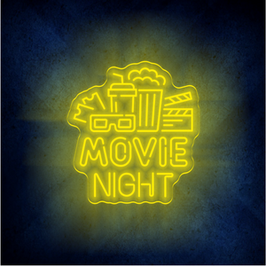 Custom MOVIE NIGHT LED lighting flex neon sign