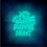 Custom MOVIE NIGHT LED lighting flex neon sign